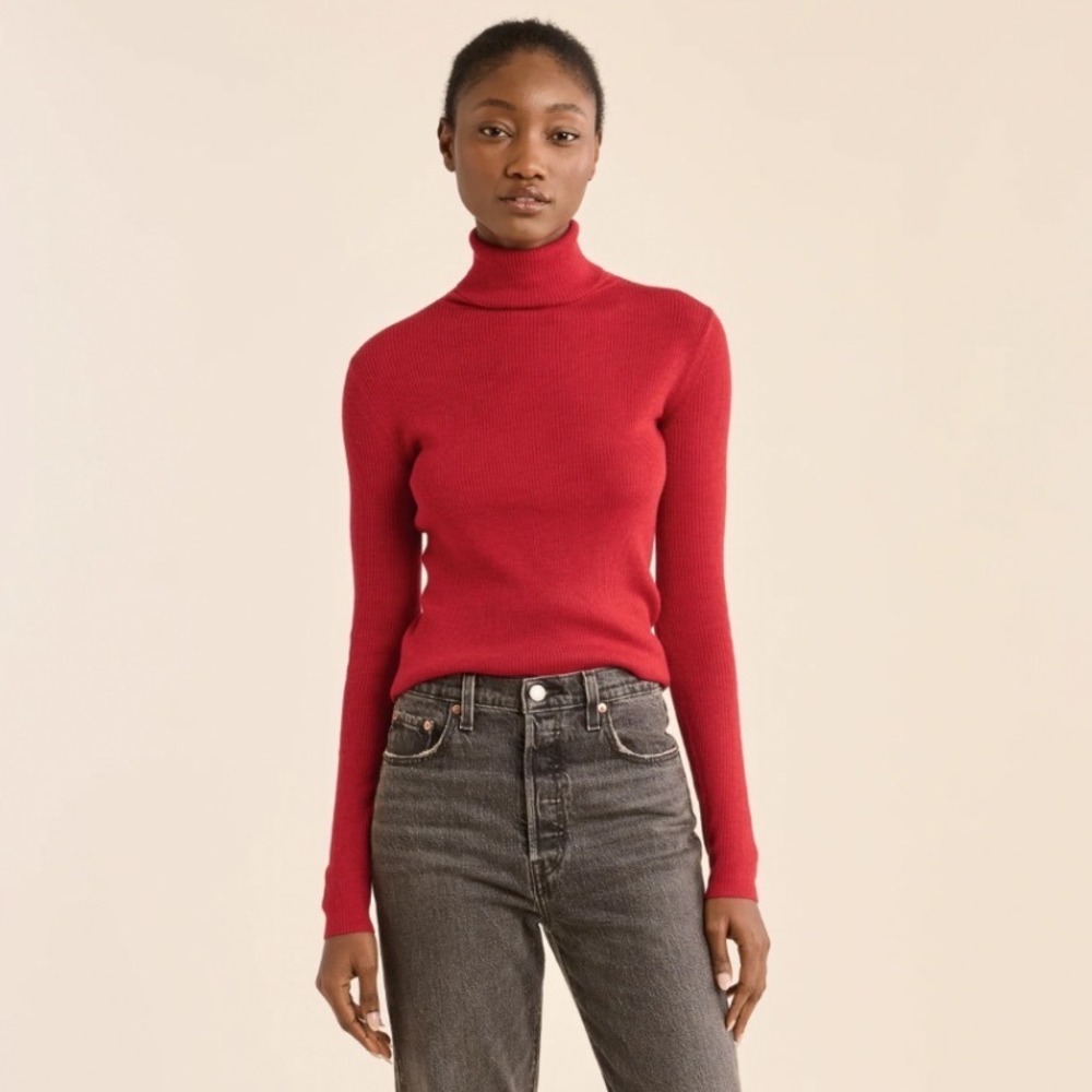 NWT Pendleton Fitted Turtleneck Sweater Merino Wool Small